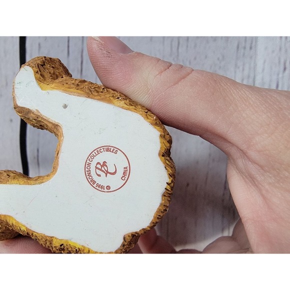 BC Bronson Porcelain Bears of Distinction Green Sweater/White Golf Hat With Pom - Picture 6 of 7